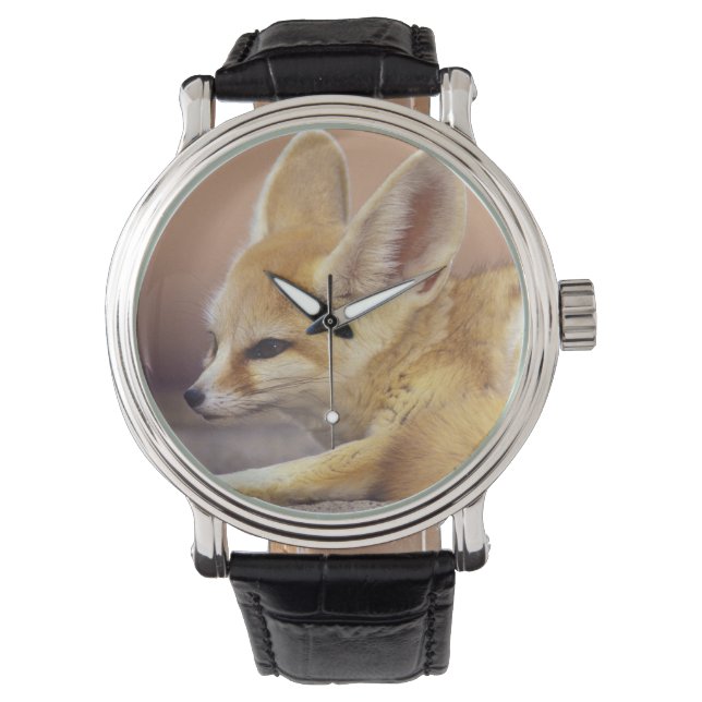 Noord-Afrika. Fennek Fennecus zerda) Horloge (Voorkant)