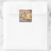 Noord-Afrika. Fennek Fennecus zerda) Vierkante Sticker (Tas)