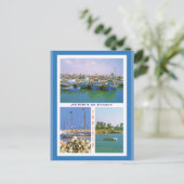 Noord-Afrika, Jerba, Tunesië, boten in de haven Briefkaart (Staand voorkant)