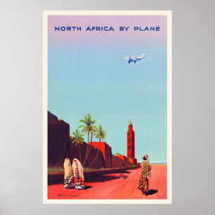 Noord-Afrika Marokko Caïro Egypte Algerije Piramid Poster
