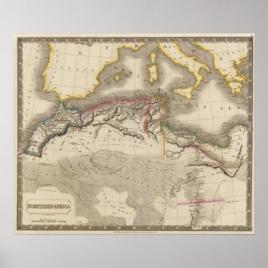 Noord-Afrika Poster (Voorkant)