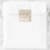 Noord-Afrika Vierkante Sticker (Tas)