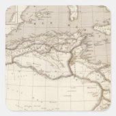 Noord-Afrika Vierkante Sticker (Voorkant)