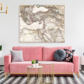 Noord-Afrikaanse kaart Canvas Afdruk (Insitu (Woonkamer))