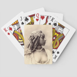 Noord-Afrikaanse vrouw Pokerkaarten
