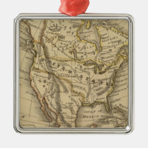 Noord-Amerika 10 Metalen Ornament