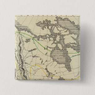 Noord-Amerika 11 Vierkante Button 5,1 Cm