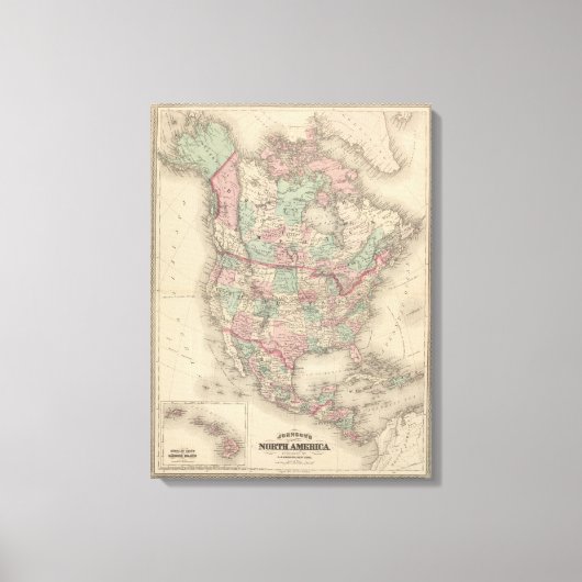 Noord-Amerika 14 Canvas Afdruk (Voorkant)