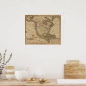 Noord-Amerika 14 Poster (Keuken)