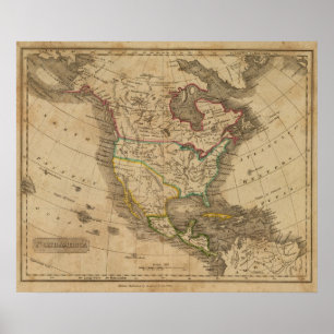 Noord-Amerika 14 Poster