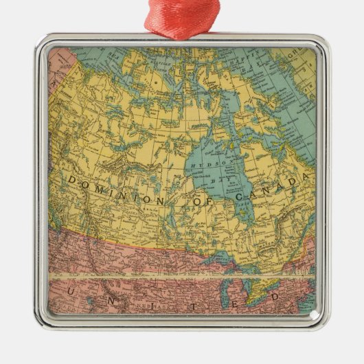 Noord-Amerika 16 Metalen Ornament (Voorkant)