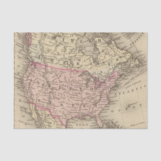 Noord-Amerika 19 Tissuepapier (Voorkant)