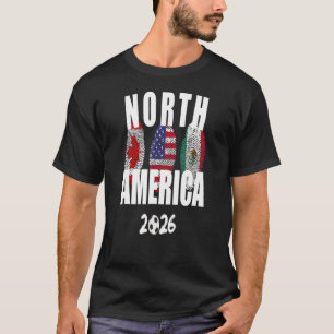 Noord-Amerika 2026 Canada Verenigde Staten Mexico  T-shirt