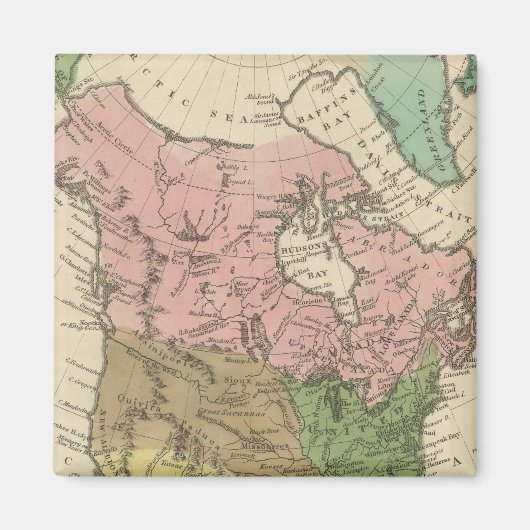Noord-Amerika 21 Magneet (Voorkant)