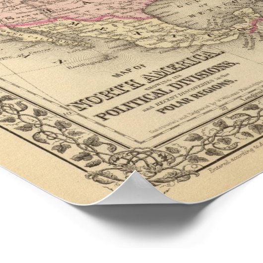 Noord-Amerika 21 Poster (Hoek)