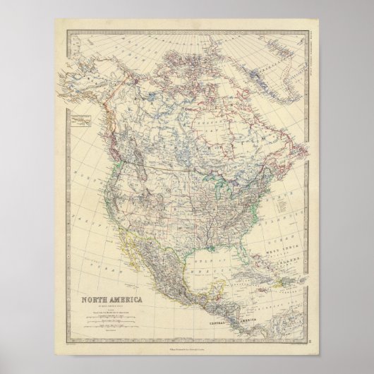 Noord-Amerika 22 Poster (Voorkant)