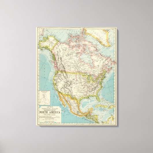 Noord-Amerika 23 Canvas Afdruk (Voorkant)