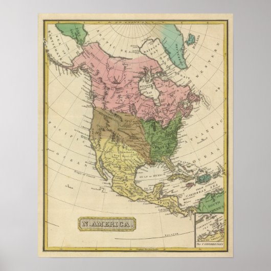 Noord-Amerika 23 Poster (Voorkant)