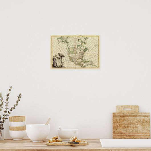 Noord-Amerika 26 Poster (Keuken)