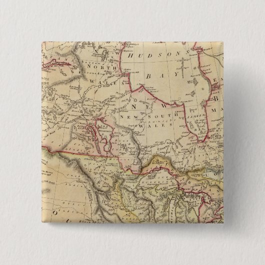 Noord-Amerika 26 Vierkante Button 5,1 Cm (Voorkant)