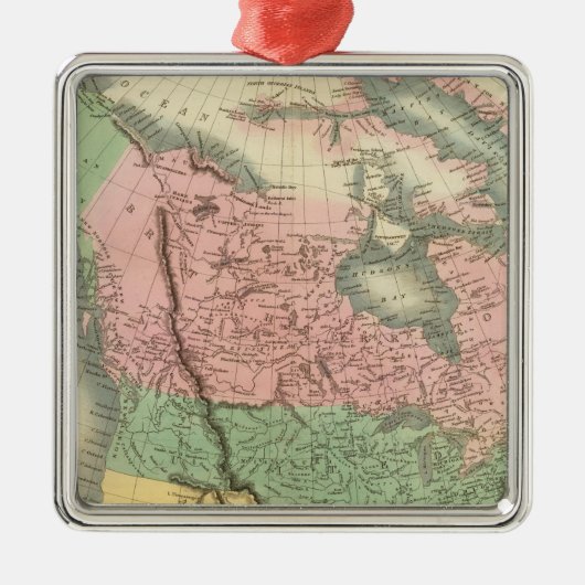Noord-Amerika 2 Metalen Ornament (Voorkant)