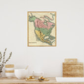 Noord-Amerika 2 Poster (Keuken)
