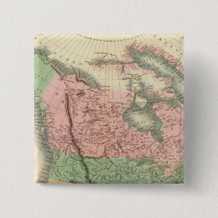 Noord-Amerika 2 Vierkante Button 5,1 Cm