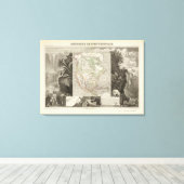Noord-Amerika 34 Canvas Afdruk (Insitu (Houten vloer))