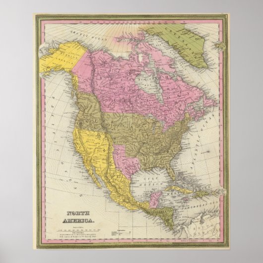 Noord-Amerika 34 Poster (Voorkant)