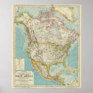 Noord-Amerika 35 Poster