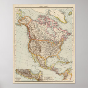 Noord-Amerika 36 Poster