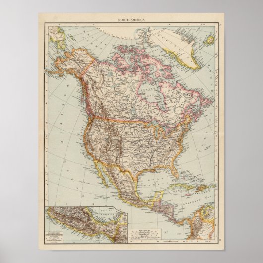 Noord-Amerika 36 Poster (Voorkant)