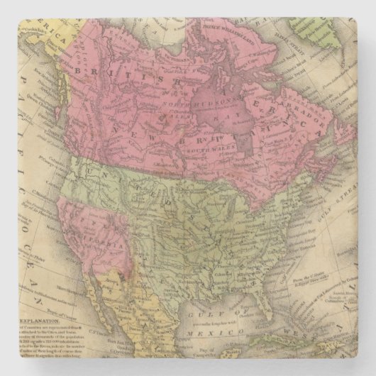 Noord-Amerika 36 Stenen Onderzetter (Voorkant)