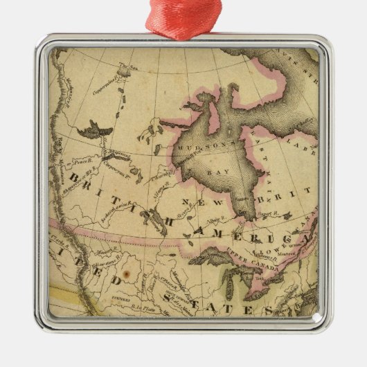 Noord-Amerika 37 Metalen Ornament (Voorkant)