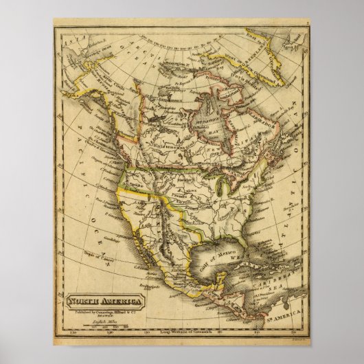 Noord-Amerika 38 Poster (Voorkant)