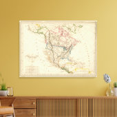 Noord-Amerika 39 Canvas Afdruk (Insitu (Woonkamer))
