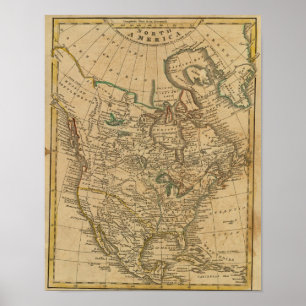 Noord-Amerika 3 Poster