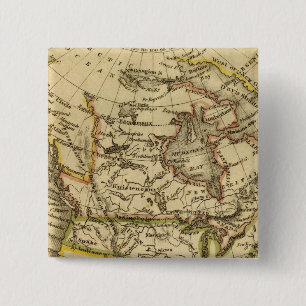 Noord-Amerika 40 Vierkante Button 5,1 Cm