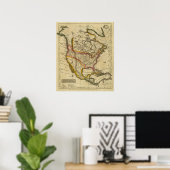 Noord-Amerika 42 Poster (Thuiskantoor)