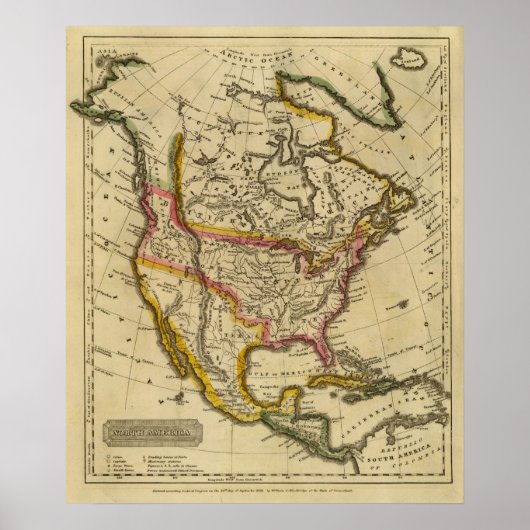 Noord-Amerika 42 Poster (Voorkant)