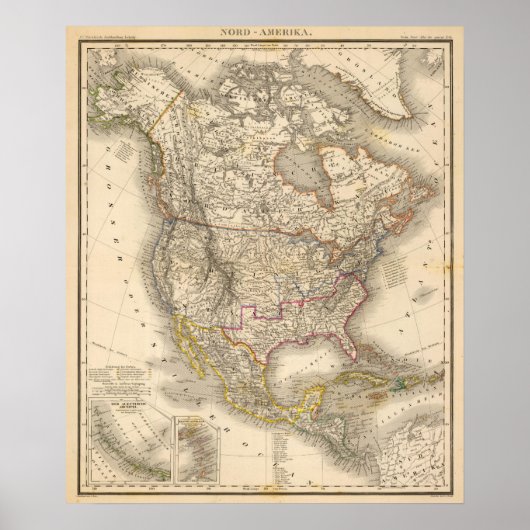 Noord-Amerika 43 Poster (Voorkant)