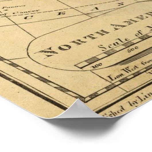 Noord-Amerika 45 Poster (Hoek)