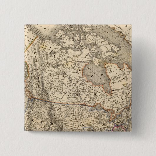Noord-Amerika 45 Vierkante Button 5,1 Cm (Voorkant)