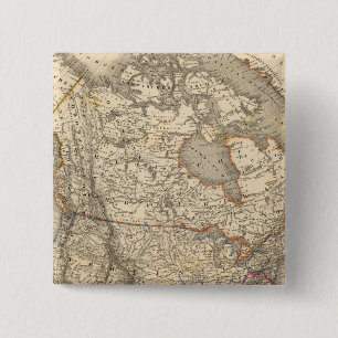 Noord-Amerika 45 Vierkante Button 5,1 Cm