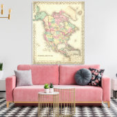 Noord-Amerika 48 Canvas Afdruk (Insitu (Woonkamer))
