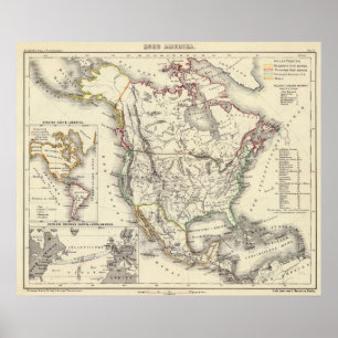 Noord-Amerika 48 Poster