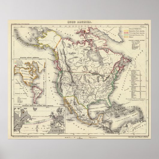 Noord-Amerika 48 Poster (Voorkant)