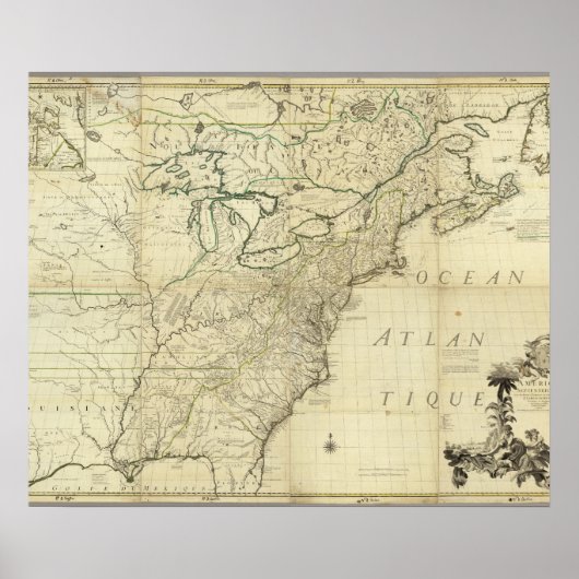 Noord-Amerika 4 Poster (Voorkant)