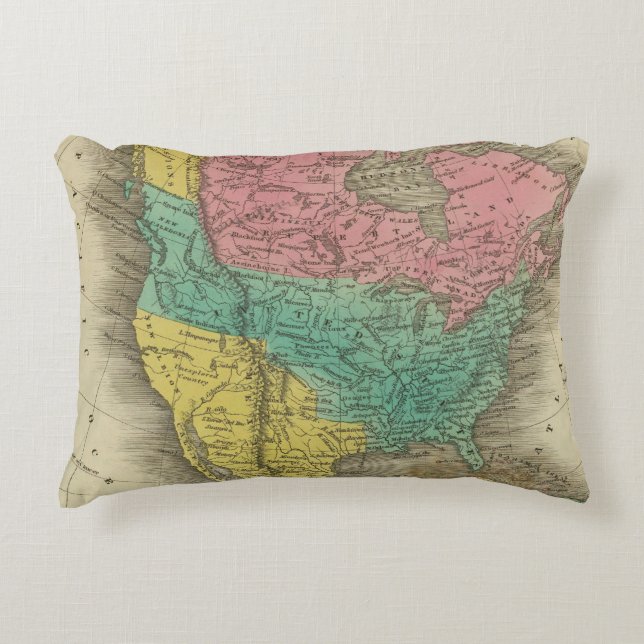 Noord-Amerika 5 Decoratief Kussen (Voorkant)