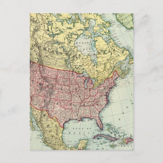 Noord-Amerika 7 Briefkaart (Voorkant)